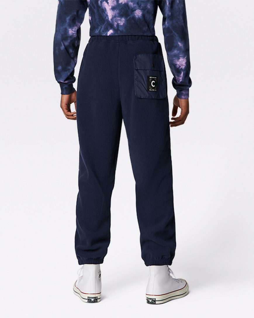 Men's Converse Counter Climate Fleece Pants Obsidian | AU 63C41I